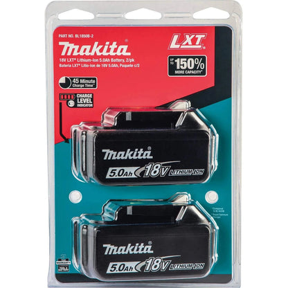 Twin Pack – Makita BL1850B 18V 5.0Ah Li-Ion Batteries – Authentic UK Stock