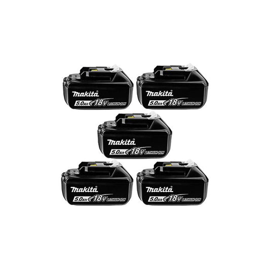 Makita 18V LXT BL1850B 5.0Ah Lithium-Ion Battery Set of 5 – Original UK Model