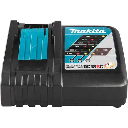 Makita BL1850B 18V 5.0Ah Battery Twin Pack + DC18RC Charger with Makpac Case